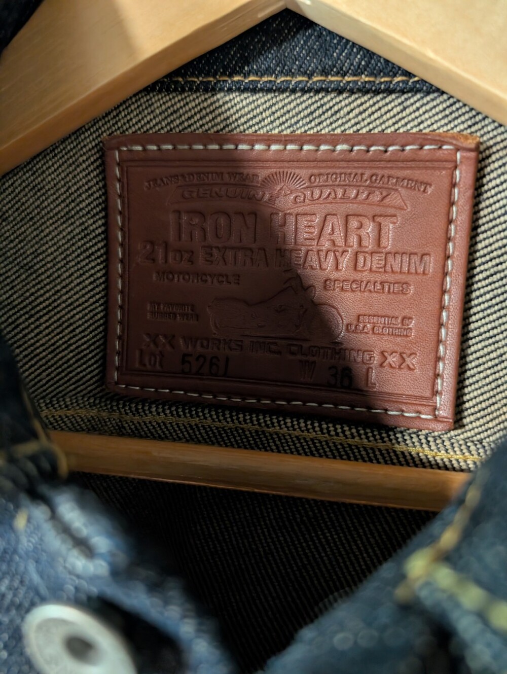Iron Heart 21oz Denim Jacket Japanese Work wear Denim - Picture 4 of 5